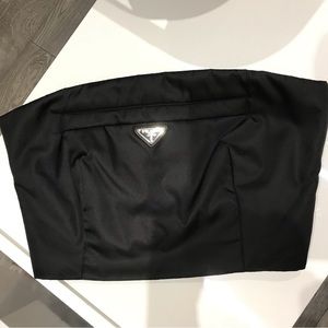 Prada black re-nylon bustier